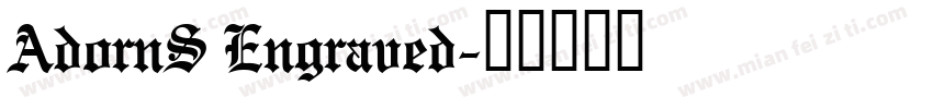 AdornS Engraved字体转换